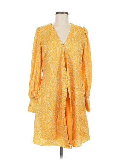 Pre-owned Alexia Admor Casual Dress In Yellow
