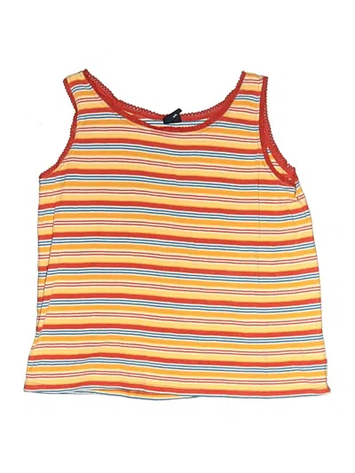 Pre-owned Gap Kids' Tank Top Orange Halter Neckline Tops
