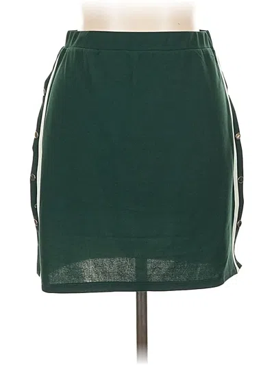 Pre-owned Zaful Casual Skirt In Green