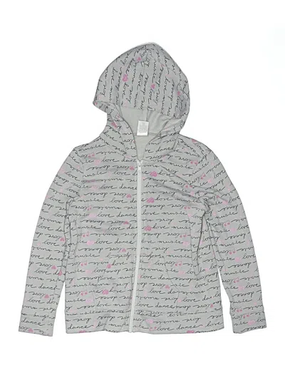 Pre-owned Gymboree Kids' Zip Up Hoodie In Gray