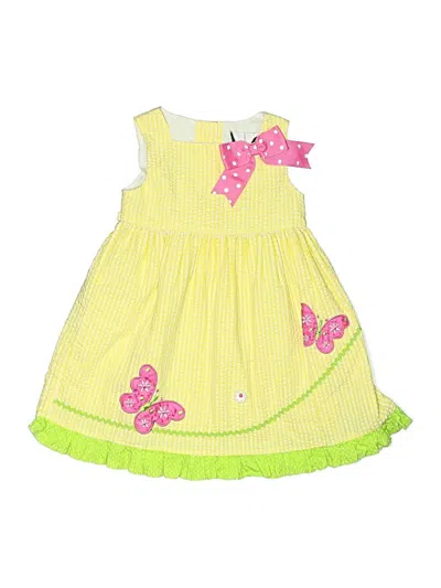 Pre-owned Rare Editions Kids' Dress In Yellow