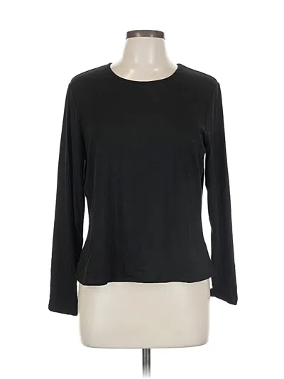 Pre-owned Chico's 3/4 Sleeve T-shirt In Black