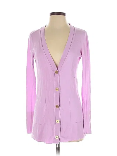 Pre-owned Lilly Pulitzer Cardigan Sweater In Purple