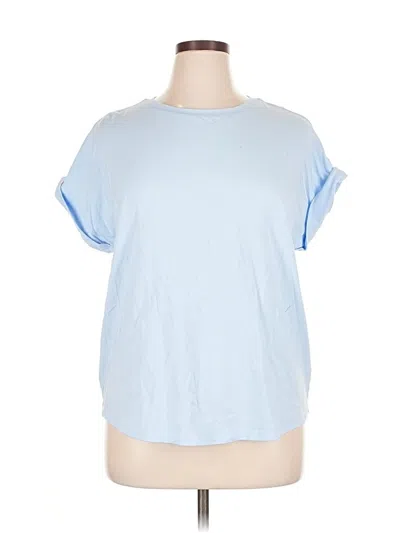 Pre-owned Caslon Short Sleeve T-shirt In Blue