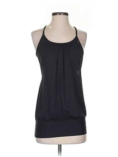Pre-owned Lululemon Athletica Tank Top Black Halter Neckline Tops
