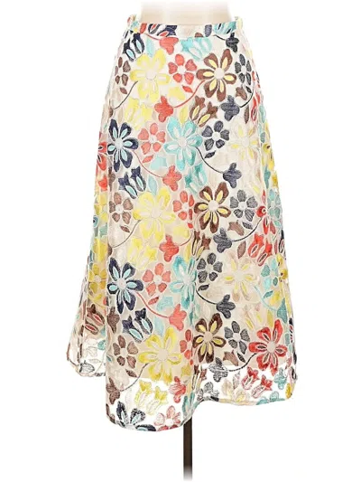 Pre-owned Eva Franco Casual Skirt In White