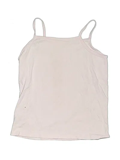 Pre-owned Uniqlo Kids' Tank Top Ivory Halter Neckline Tops In White
