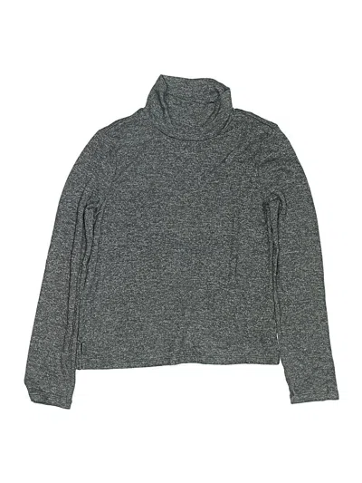 Pre-owned Gap Kids' Long Sleeve Turtleneck In Gray