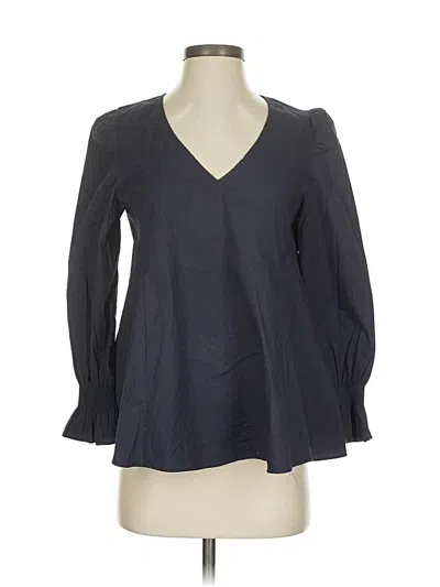 Pre-owned Pomander Place Long Sleeve Blouse In Gray