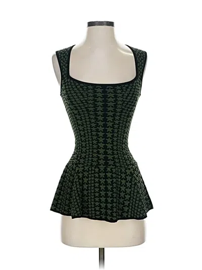 Torn By Ronny Kobo Sleeveless Blouse In Green