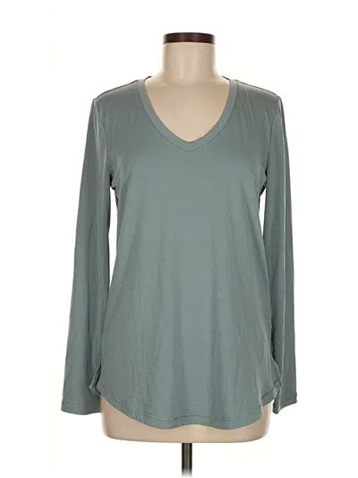 Pre-owned Athleta Long Sleeve T-shirt In Gray