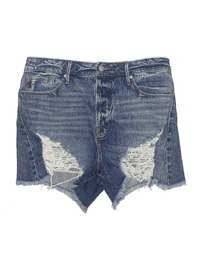 Pre-owned Good American Denim Shorts In Blue