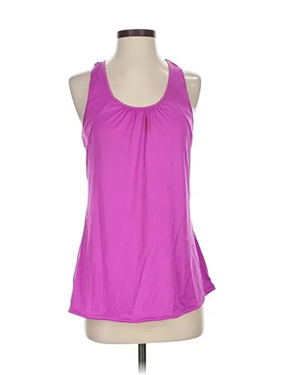 Pre-owned Danskin Now Tank Top Purple Halter Neckline Tops