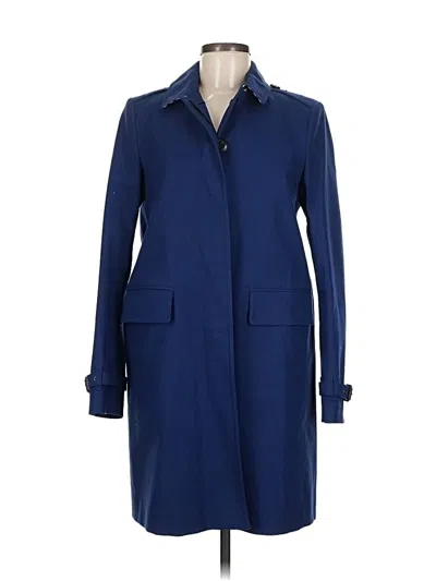 Pre-owned Burberry Coat In Blue