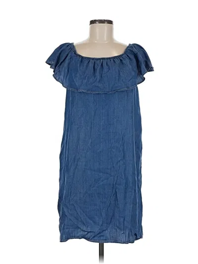 Pre-owned Glam Casual Dress In Blue