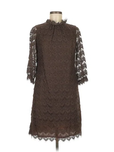 Pre-owned Shoshanna Cocktail Dress In Brown