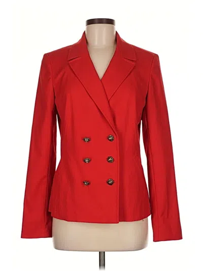 Pre-owned Anne Klein Blazer Jacket In Red