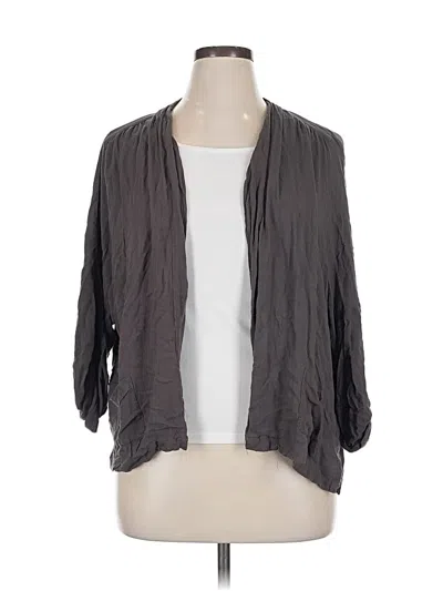 Pre-owned Red By Bke 3/4 Sleeve Blouse In Gray