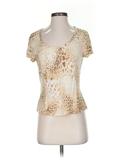 Pre-owned St. John By Marie Gray Short Sleeve T-shirt In Brown