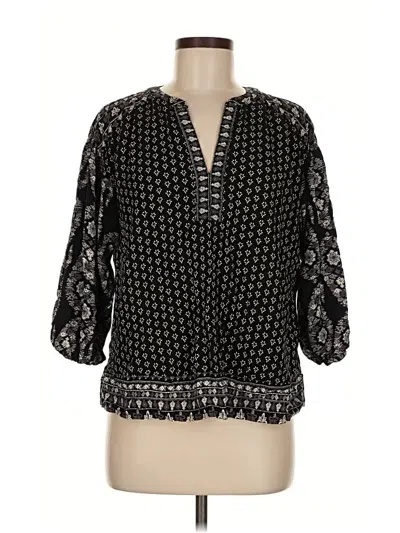 Pre-owned Knox Rose 3/4 Sleeve Blouse In Black