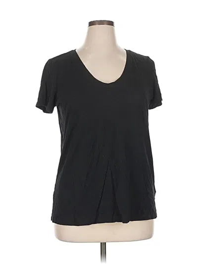 Pre-owned Nordstrom Rack Short Sleeve Top Black V Neck Tops