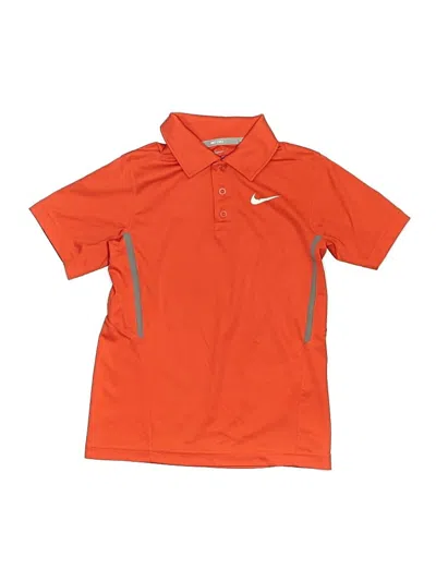 Pre-owned Nike Kids' Short Sleeve Polo Shirt In Orange