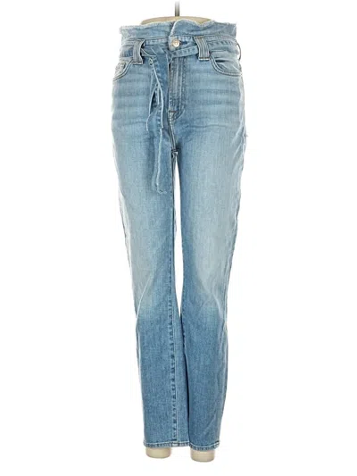 Pre-owned 7 For All Mankind Jeans In Blue