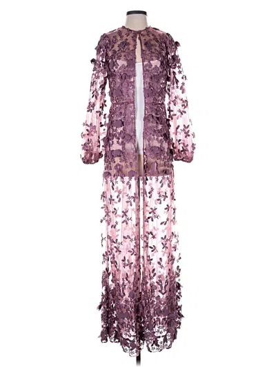 Pre-owned Dress The Population Cocktail Dress In Purple