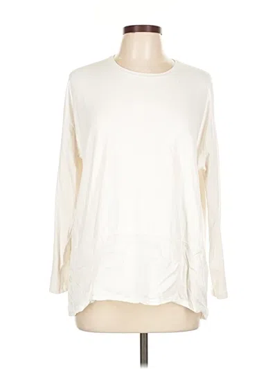 Pre-owned Lululemon Athletica Long Sleeve T-shirt In White