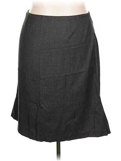 Pre-owned Kate Hill Formal Skirt In Gray