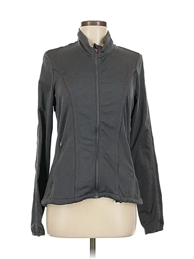 Pre-owned Athleta Track Jacket In Gray