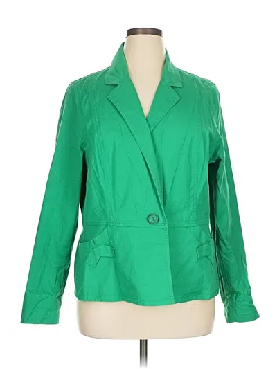 Pre-owned Cabi Blazer Jacket In Green