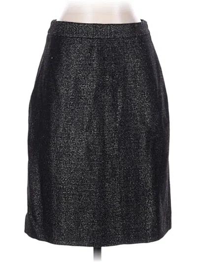 Pre-owned Valentino Roma Wool Skirt In Gold