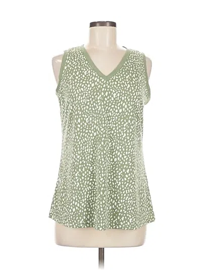 Pre-owned Unbranded Sleeveless Blouse In Green