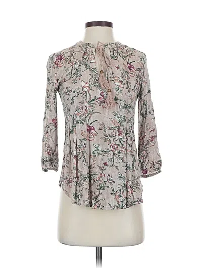 Pre-owned Vintage X America 3/4 Sleeve T-shirt In Gray