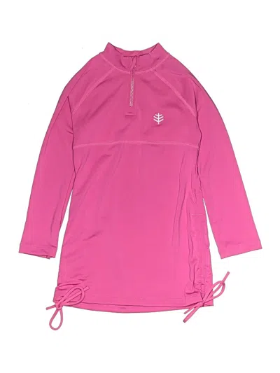 Pre-owned Coolibar Kids' Long Sleeve T-shirt In Pink