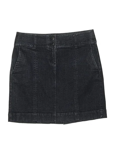 Pre-owned Ann Taylor Loft Outlet Denim Shorts In Black