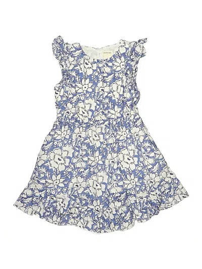 Pre-owned Crewcuts Outlet Kids' Dress In Blue