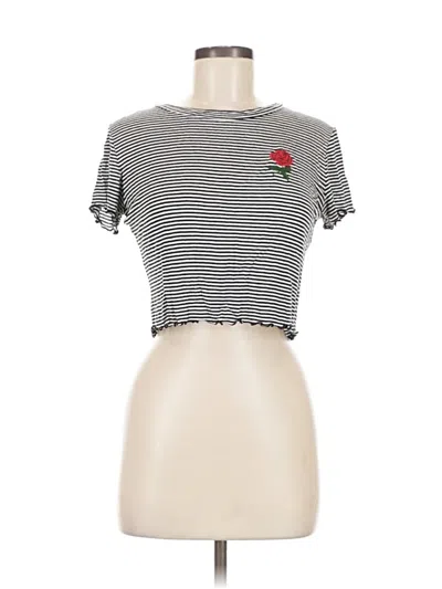 Pre-owned Rebel Society Short Sleeve T-shirt In Gray