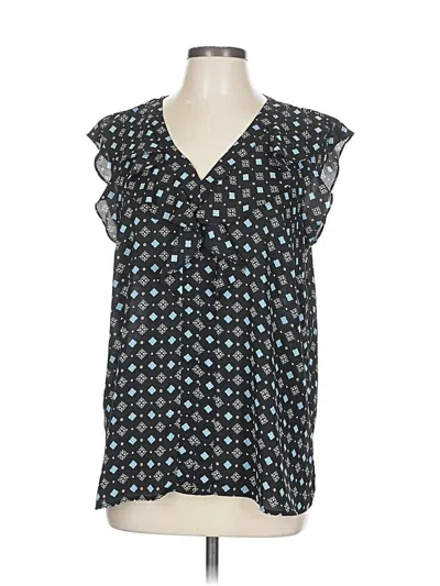 Pre-owned Liz Claiborne Sleeveless Blouse In Black