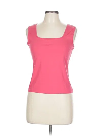Pre-owned Carlisle Tank Top Pink Strapless Neckline Tops