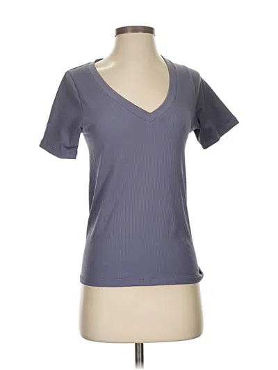 Pre-owned Athleta Short Sleeve T-shirt In Gray