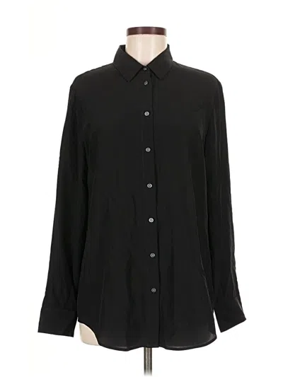 Pre-owned Banana Republic Heritage Collection Long Sleeve Blouse In Black