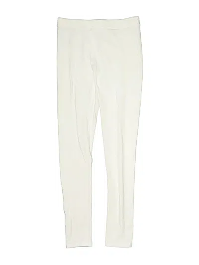 Pre-owned Crewcuts Outlet Kids' Leggings In White