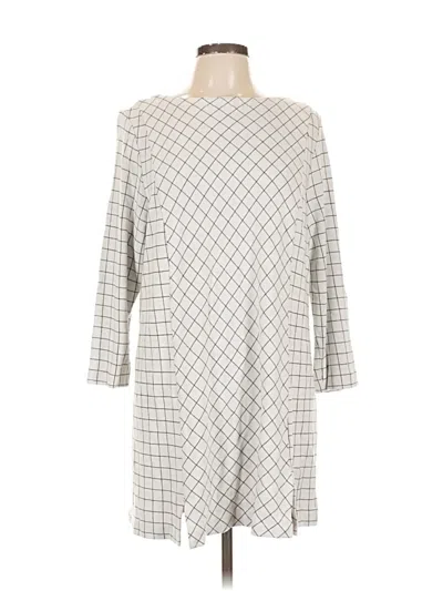 Pre-owned Jjill Casual Dress In Gray