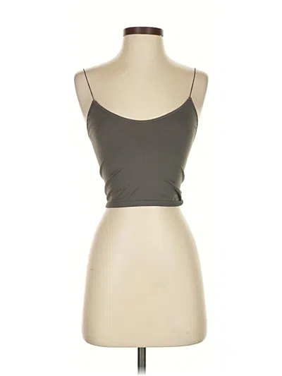 Pre-owned Free People Tank Top Gray Strapless Neckline Tops