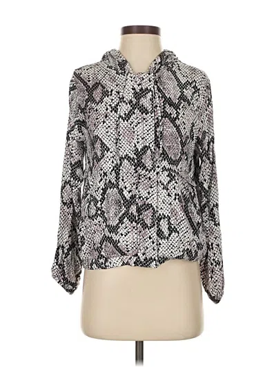 Pre-owned Chaser Cardigan Sweater In Silver