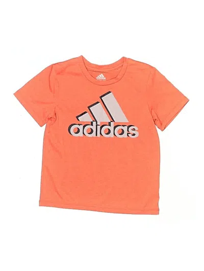 Pre-owned Adidas Originals Kids' Short Sleeve T-shirt In Orange