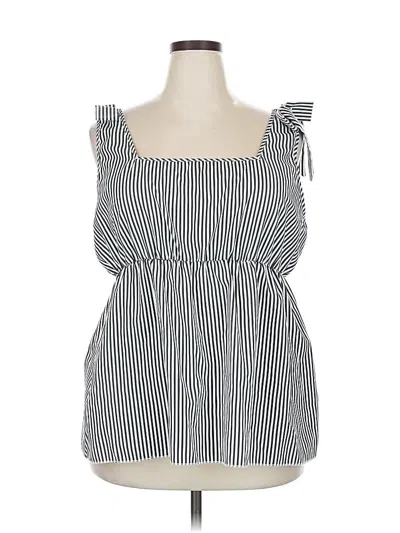 Pre-owned Assorted Brands Sleeveless Blouse In Black