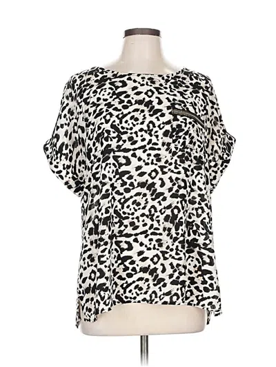 Pre-owned Roz & Ali Short Sleeve T-shirt In White